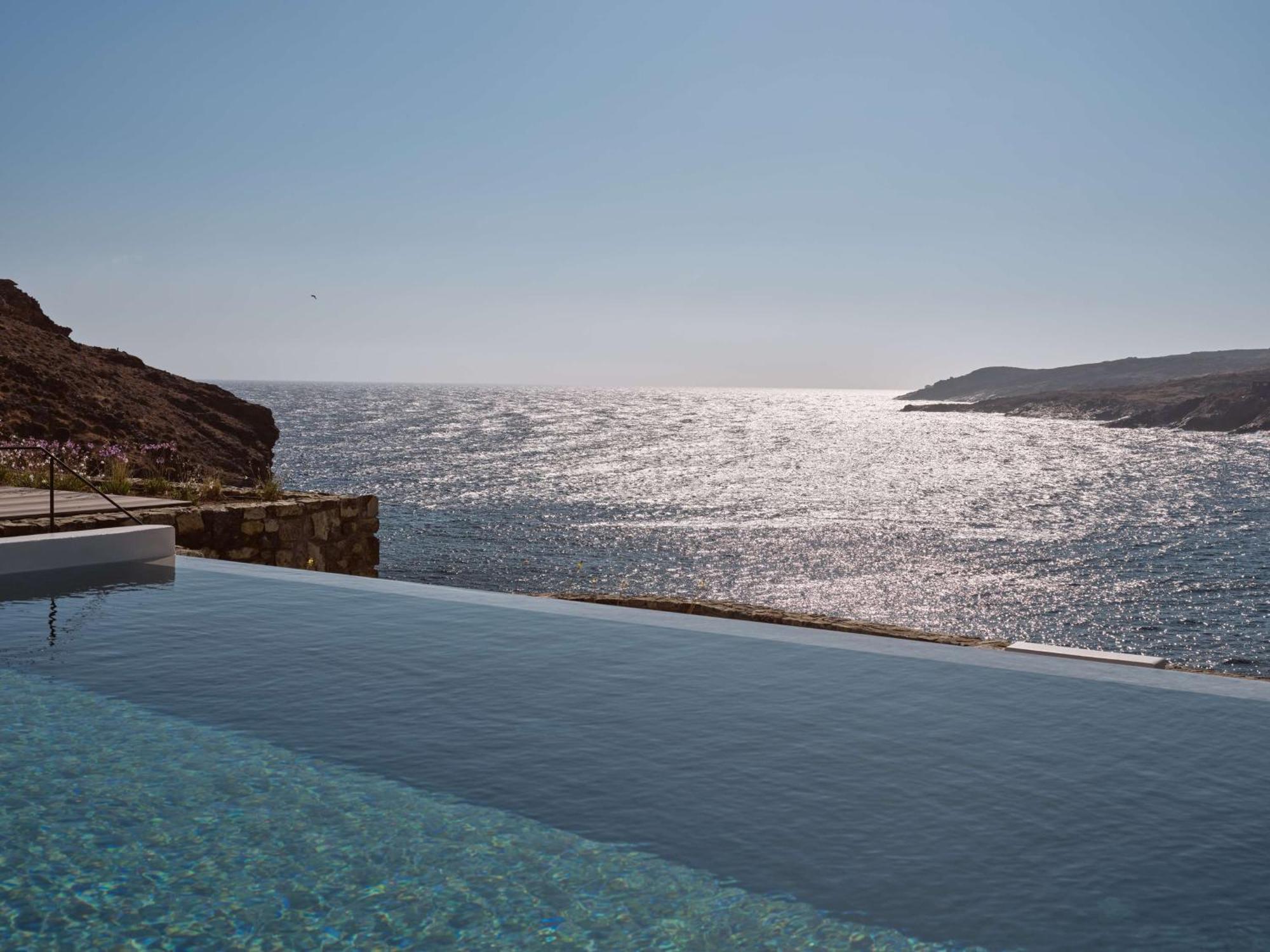 Semeli Coast Mykonos Curio Collection By Hilton Hotel Merchia Beach Buitenkant foto