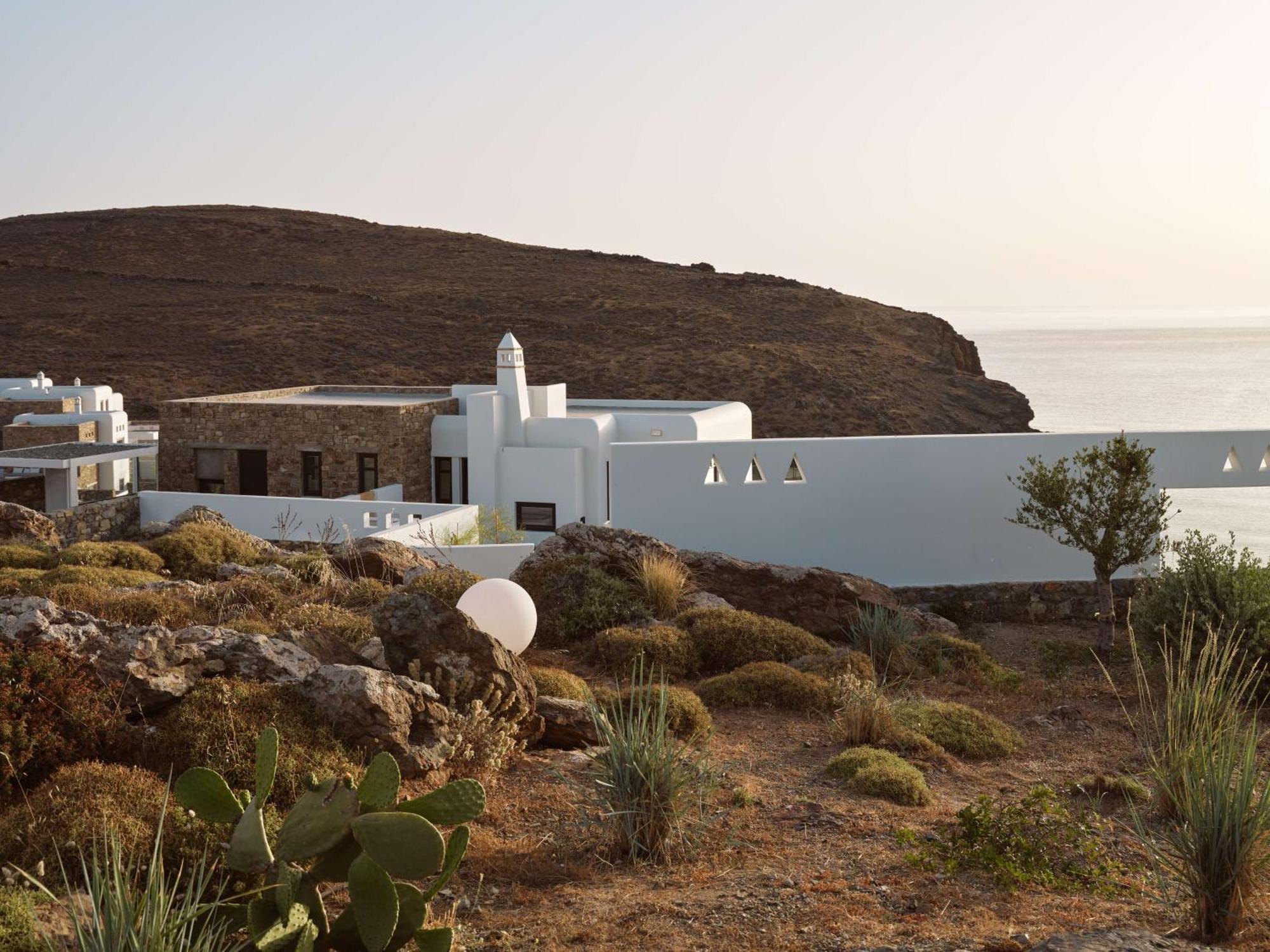Semeli Coast Mykonos Curio Collection By Hilton Hotel Merchia Beach Buitenkant foto