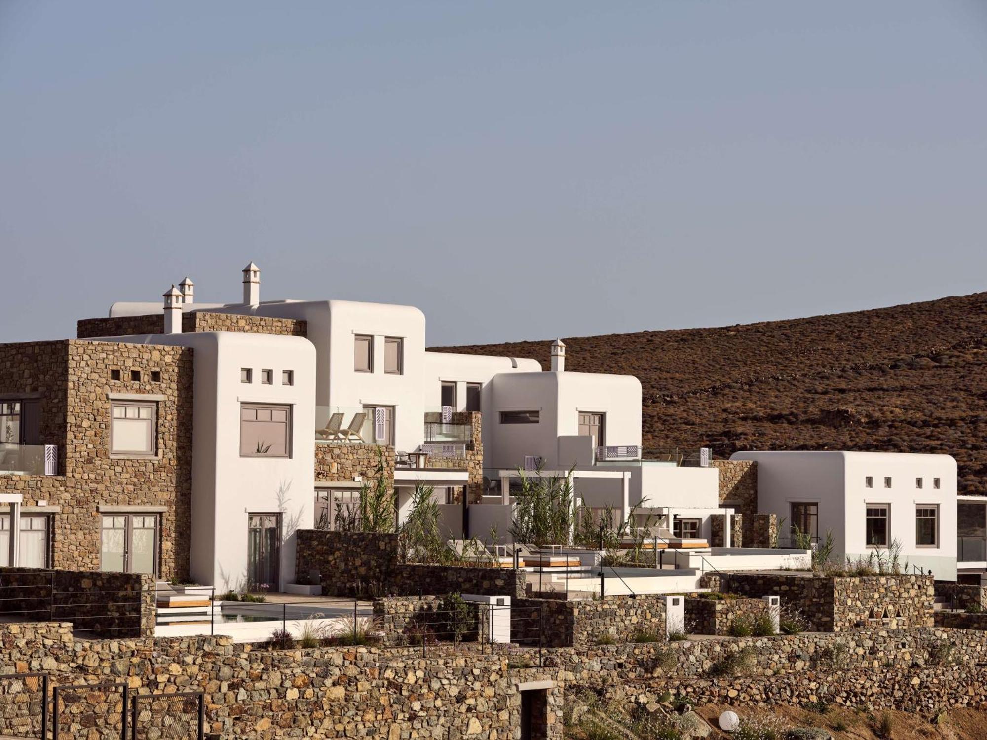 Semeli Coast Mykonos Curio Collection By Hilton Hotel Merchia Beach Buitenkant foto