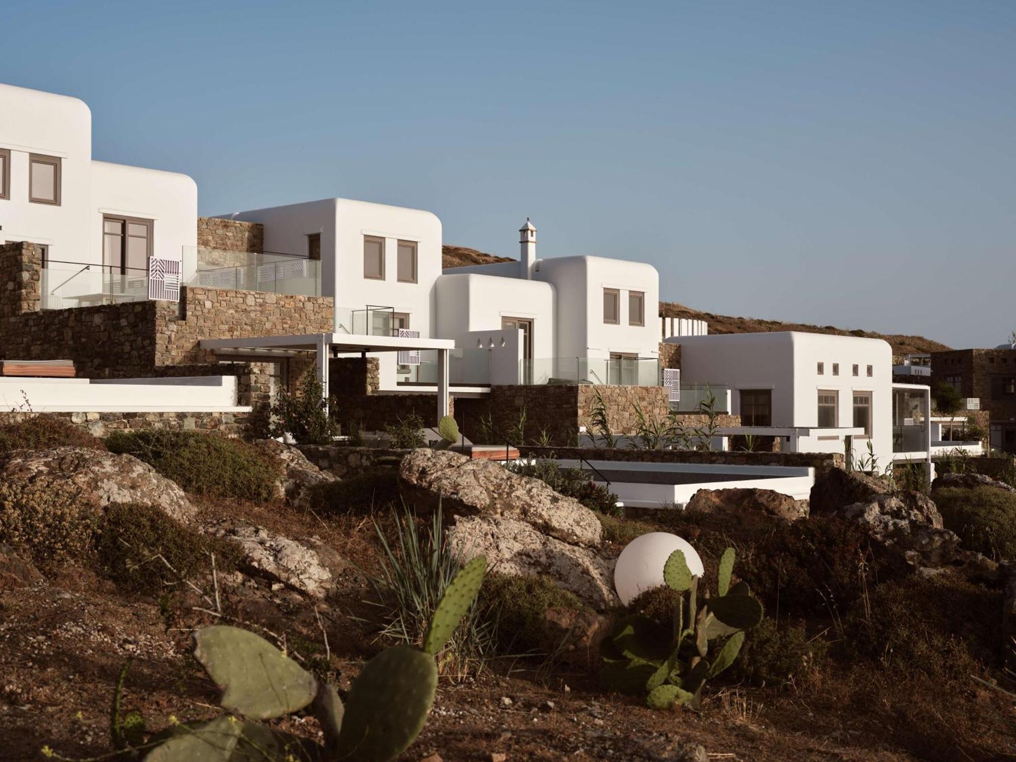 Semeli Coast Mykonos Curio Collection By Hilton Hotel Merchia Beach Buitenkant foto