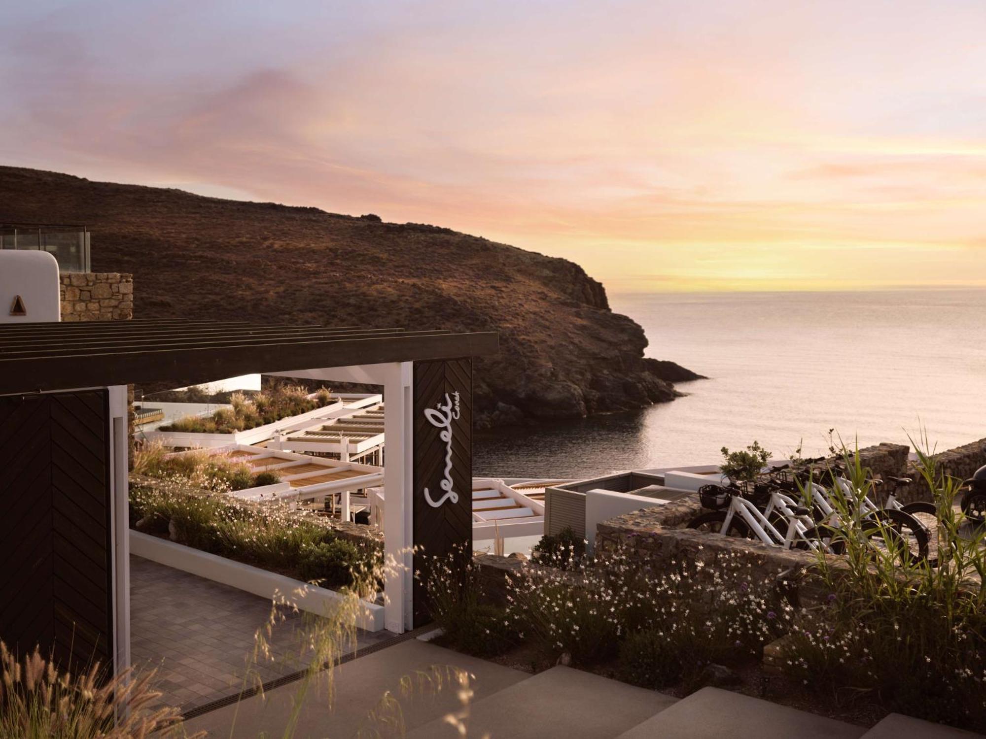 Semeli Coast Mykonos Curio Collection By Hilton Hotel Merchia Beach Buitenkant foto