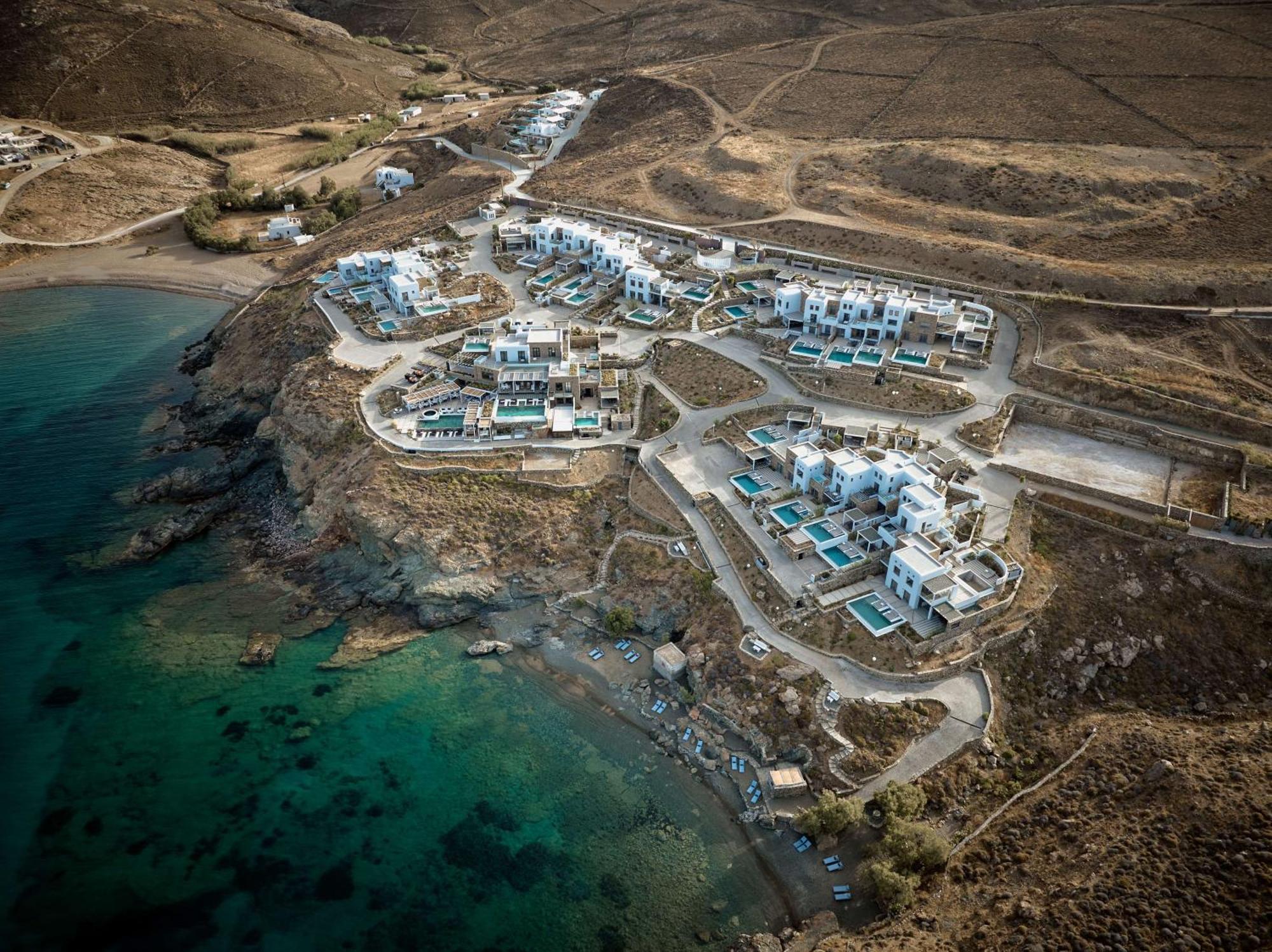 Semeli Coast Mykonos Curio Collection By Hilton Hotel Merchia Beach Buitenkant foto
