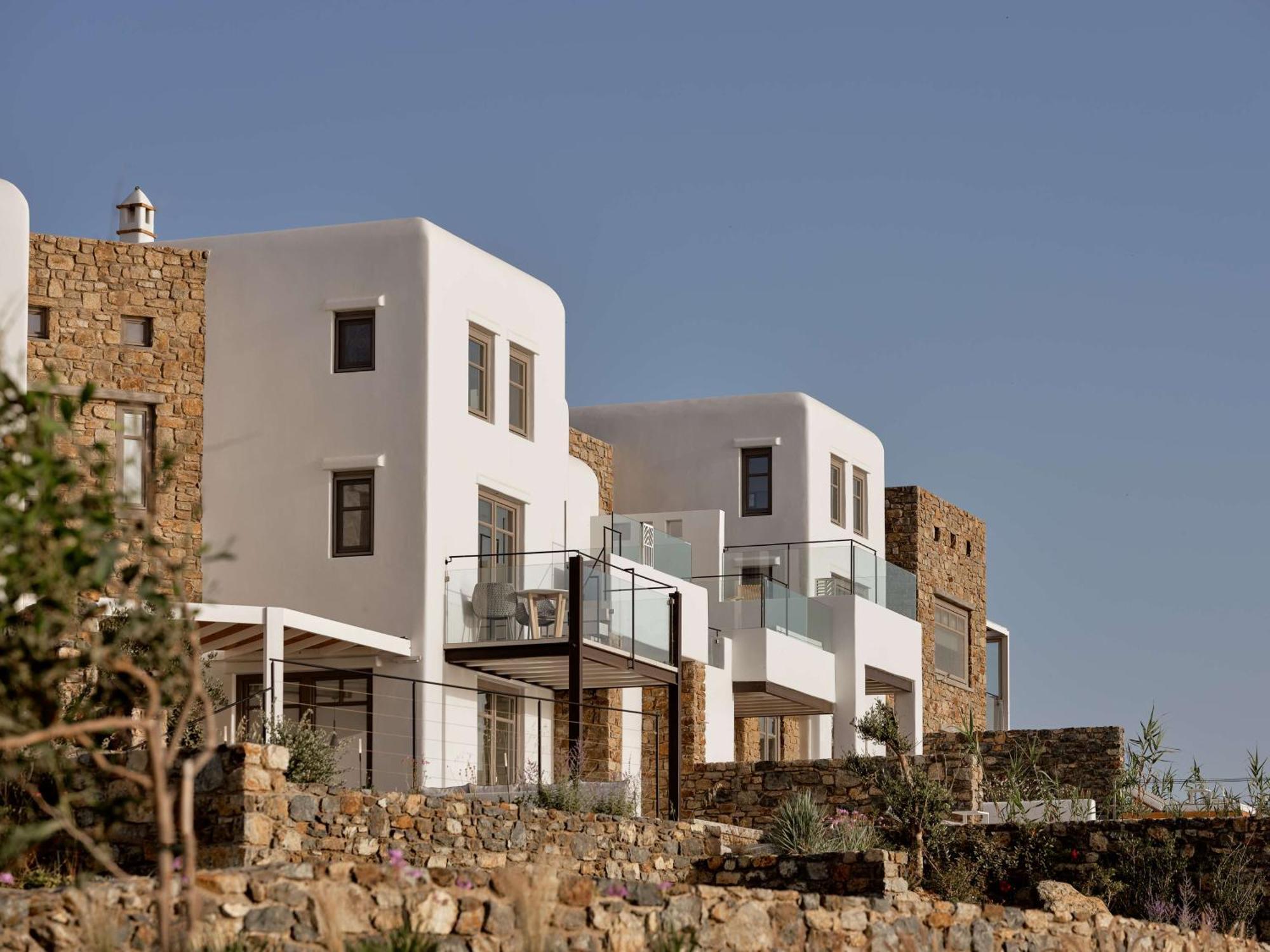 Semeli Coast Mykonos Curio Collection By Hilton Hotel Merchia Beach Buitenkant foto