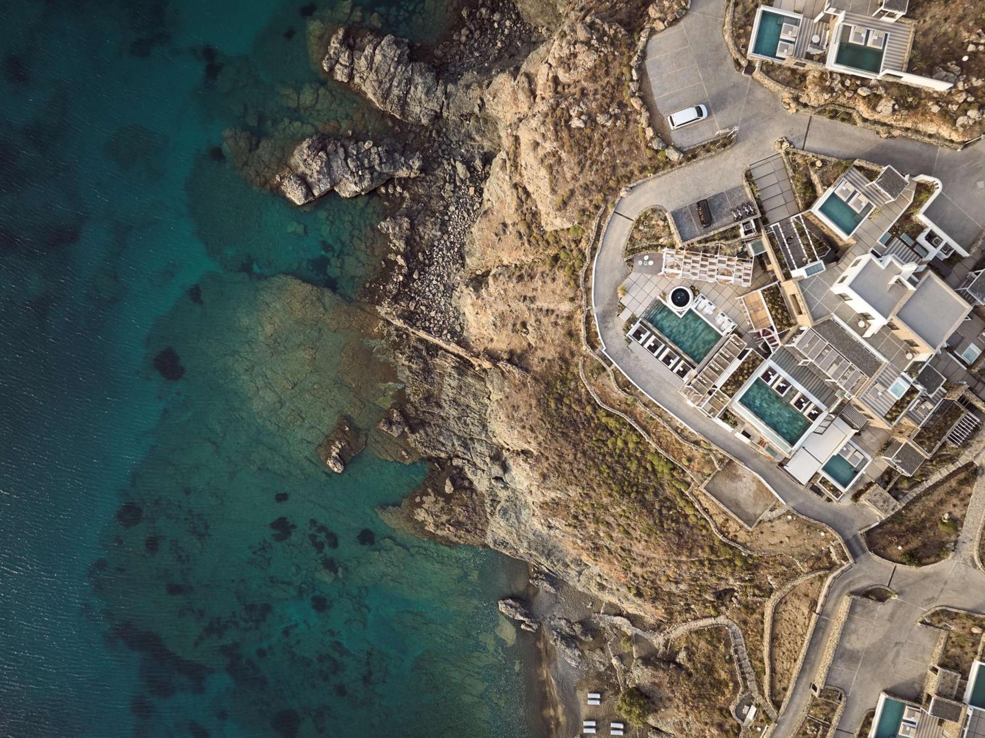 Semeli Coast Mykonos Curio Collection By Hilton Hotel Merchia Beach Buitenkant foto