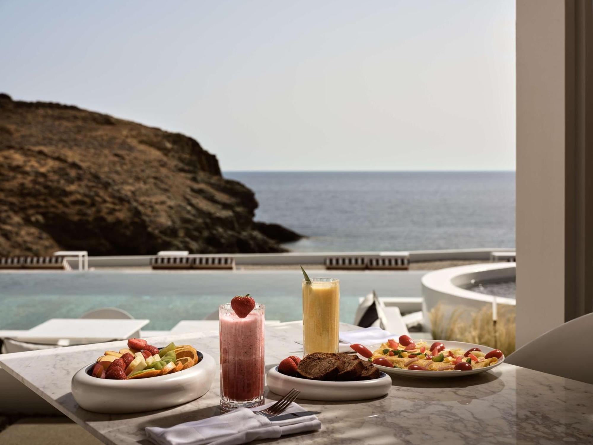 Semeli Coast Mykonos Curio Collection By Hilton Hotel Merchia Beach Buitenkant foto