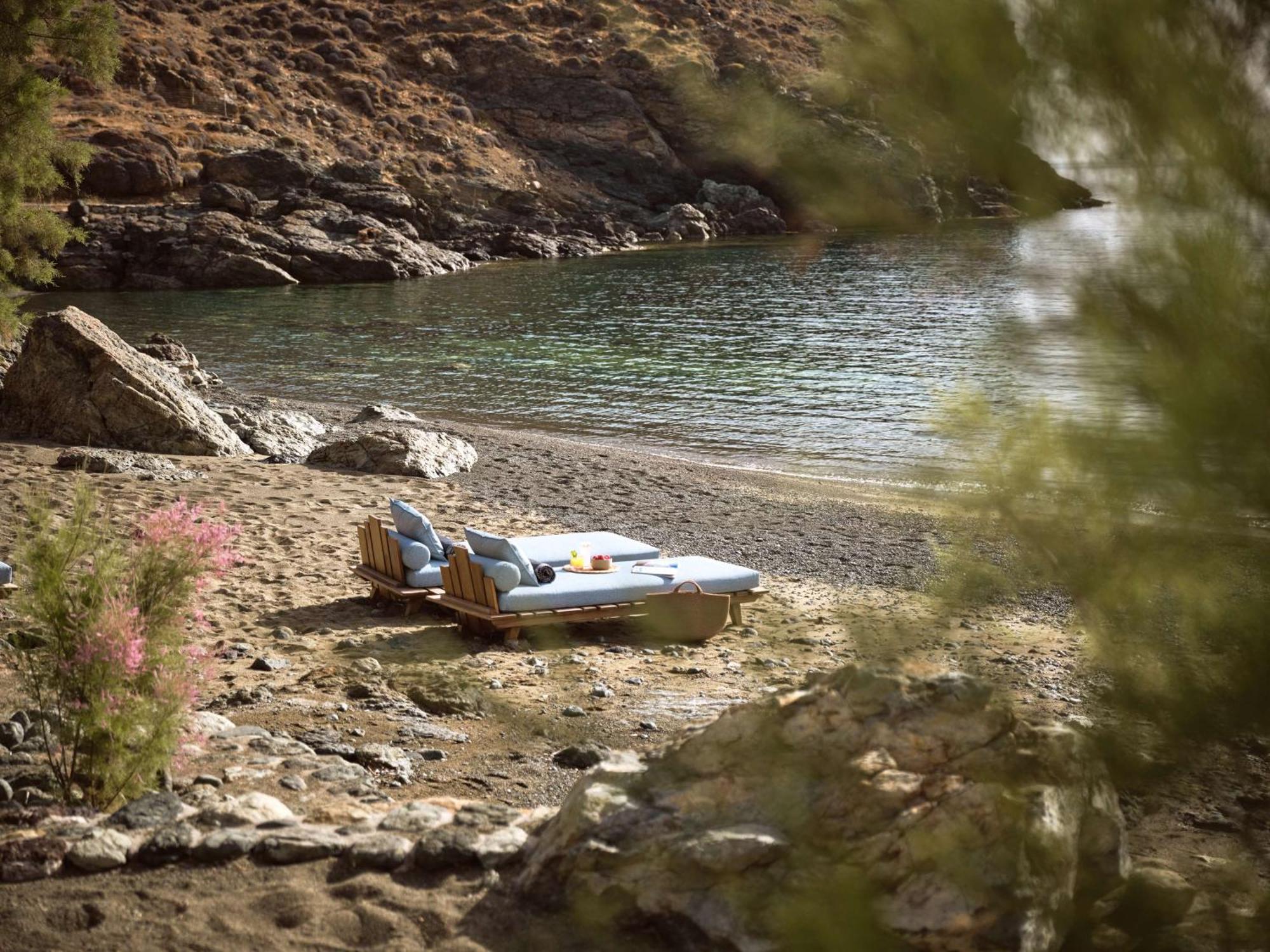Semeli Coast Mykonos Curio Collection By Hilton Hotel Merchia Beach Buitenkant foto
