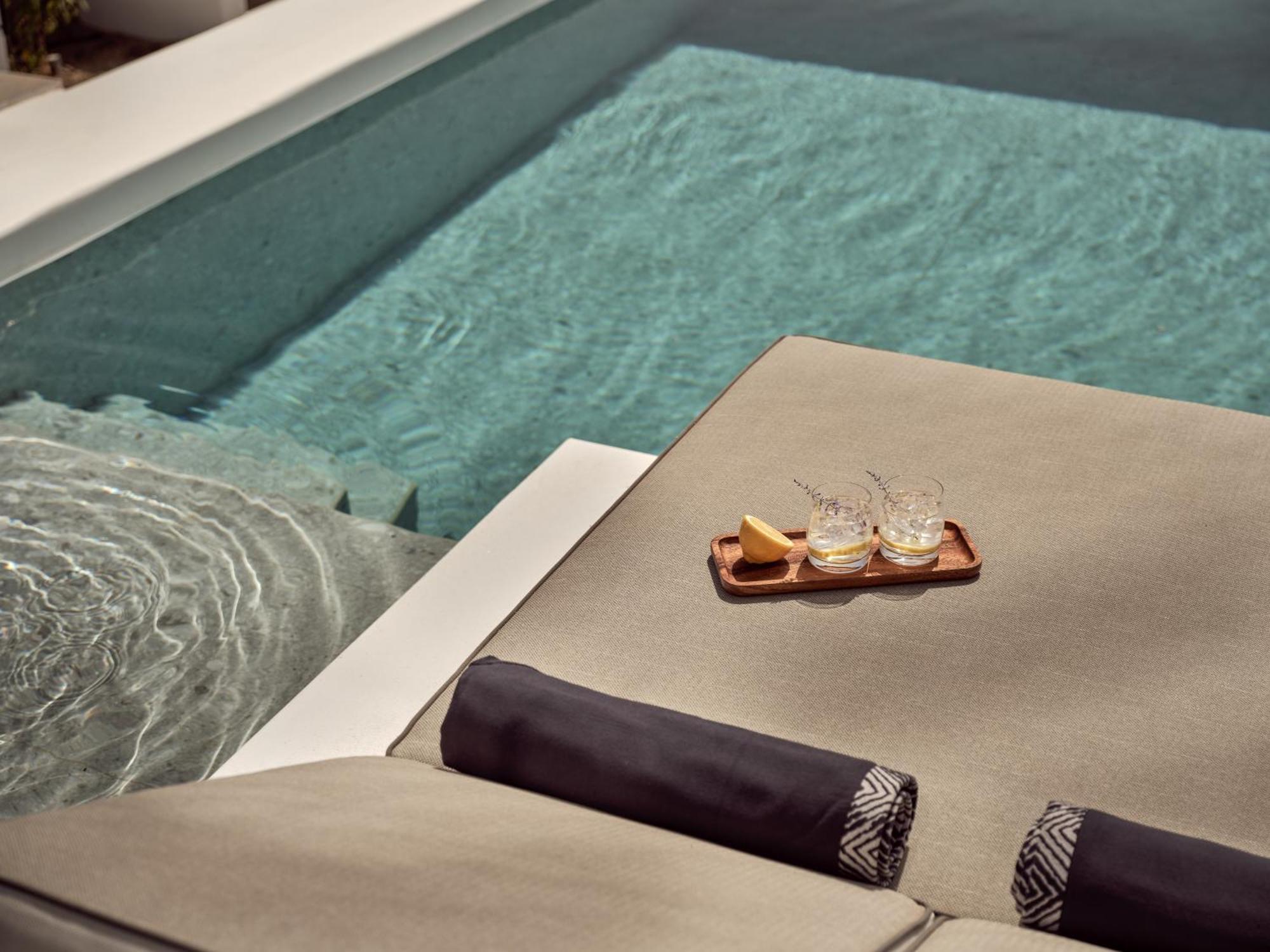 Semeli Coast Mykonos Curio Collection By Hilton Hotel Merchia Beach Buitenkant foto