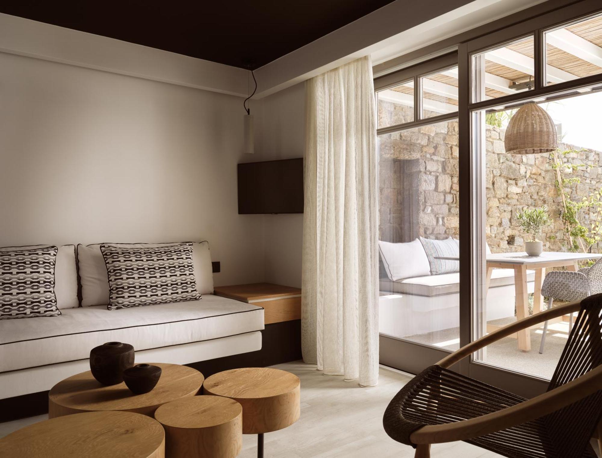 Semeli Coast Mykonos Curio Collection By Hilton Hotel Merchia Beach Buitenkant foto