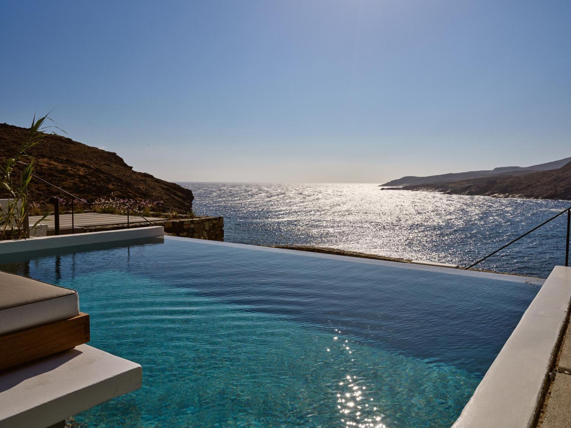 Semeli Coast Mykonos Curio Collection By Hilton Hotel Merchia Beach Buitenkant foto