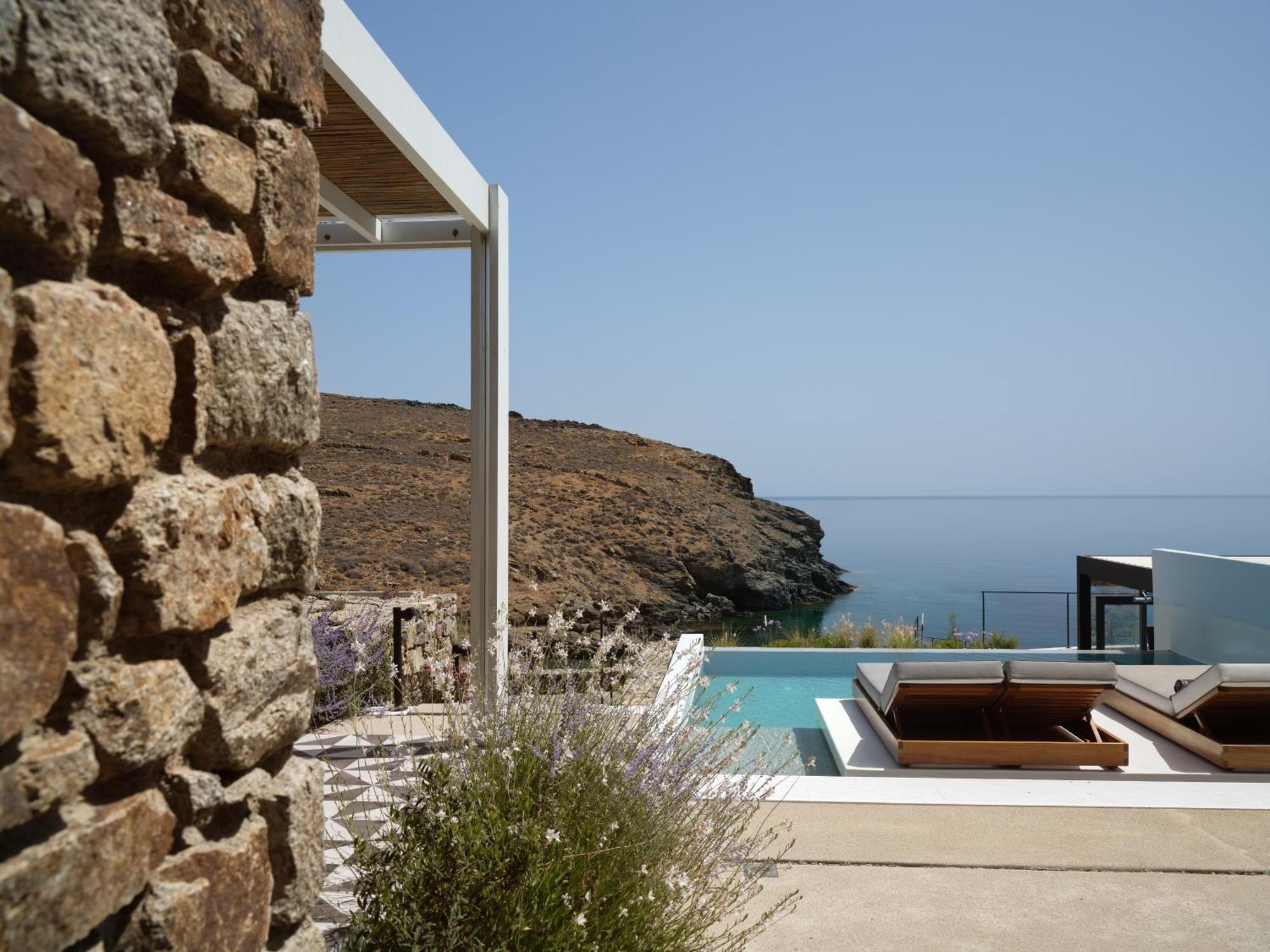 Semeli Coast Mykonos Curio Collection By Hilton Hotel Merchia Beach Buitenkant foto