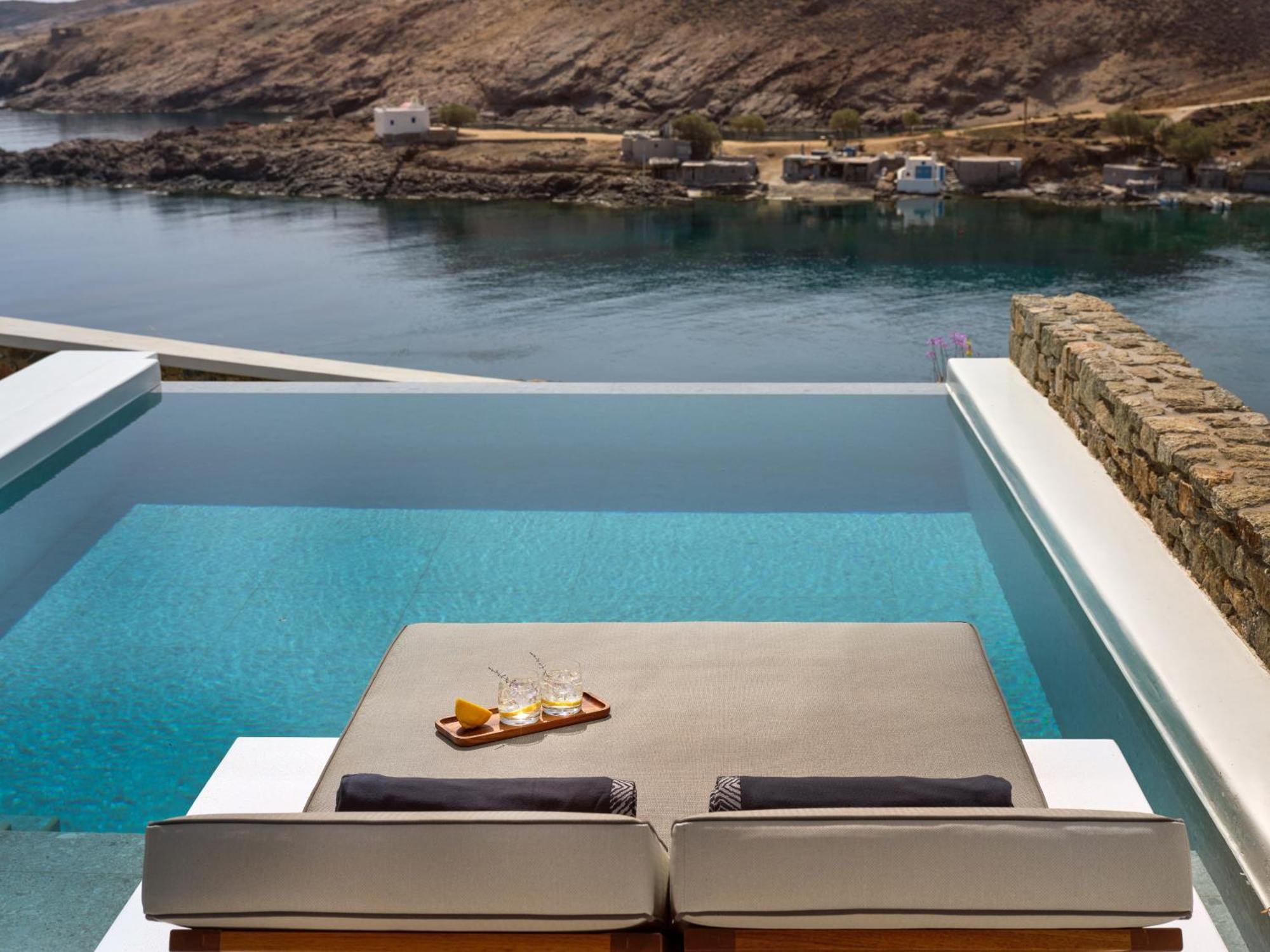 Semeli Coast Mykonos Curio Collection By Hilton Hotel Merchia Beach Buitenkant foto