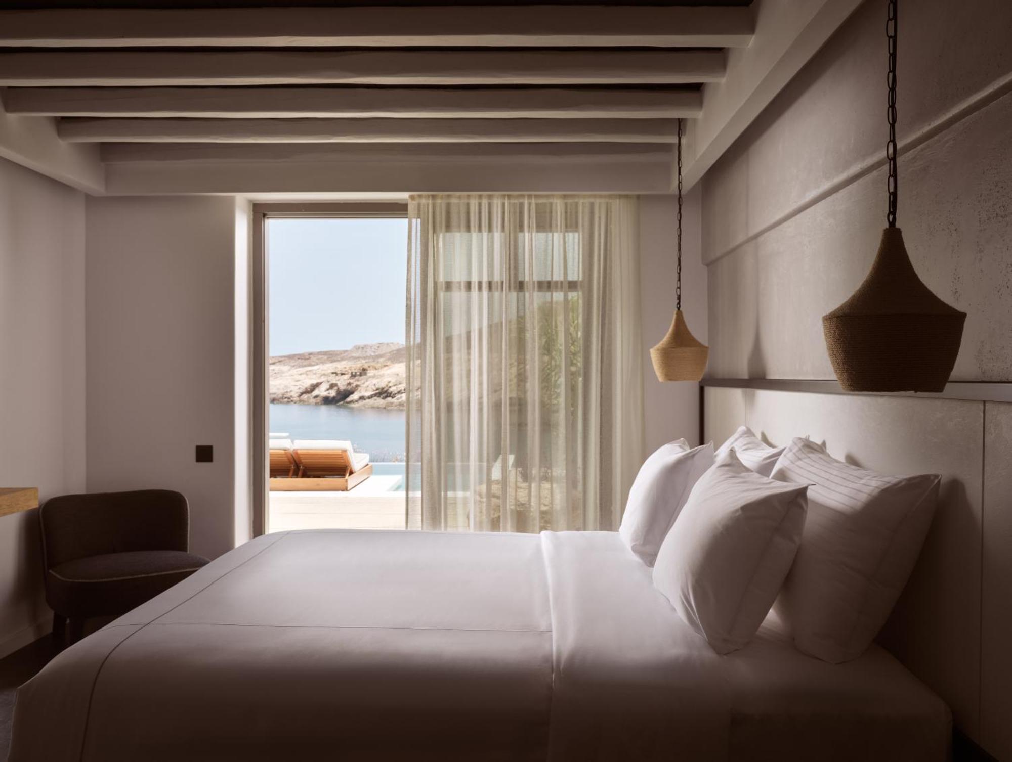 Semeli Coast Mykonos Curio Collection By Hilton Hotel Merchia Beach Buitenkant foto
