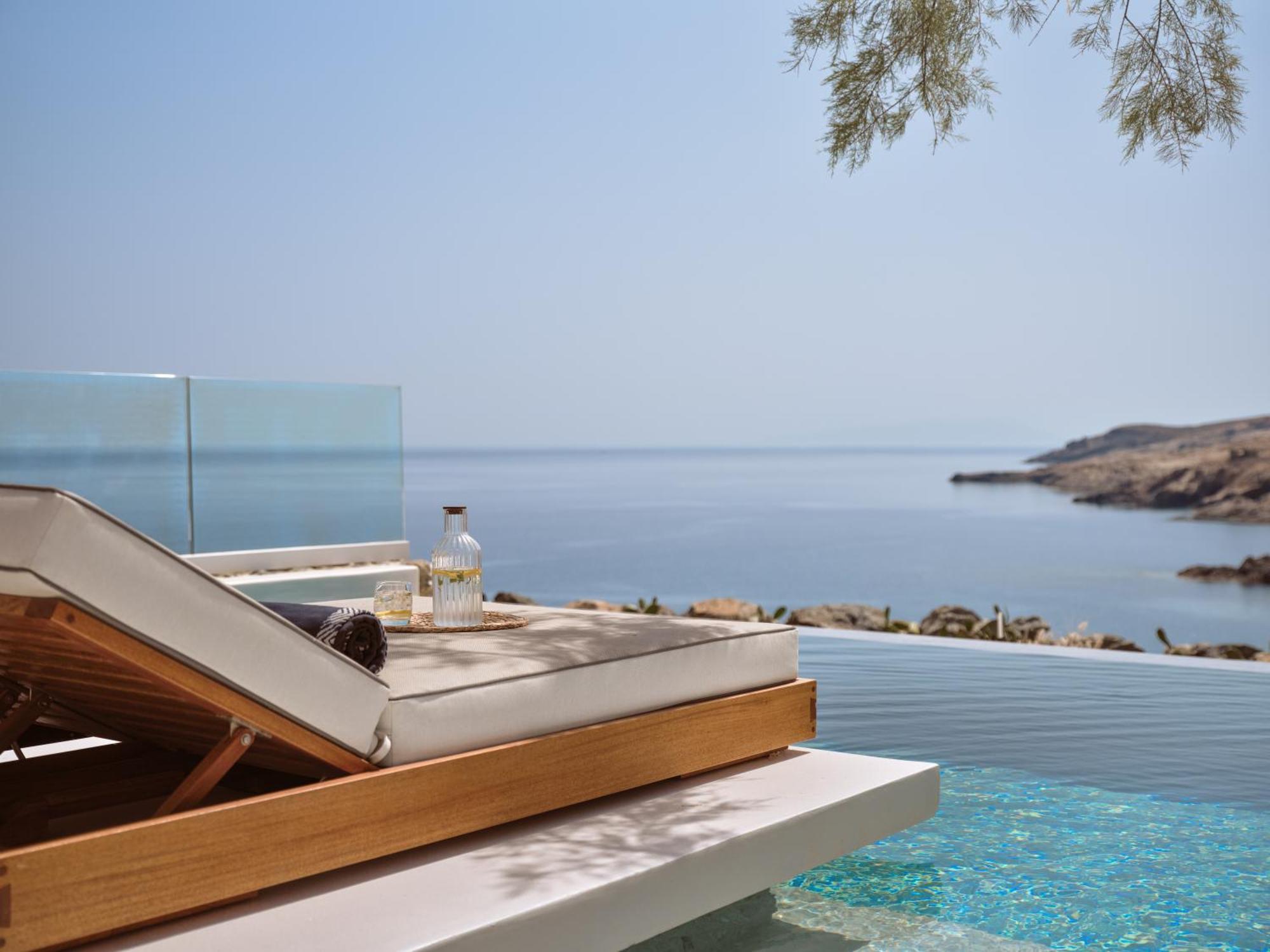 Semeli Coast Mykonos Curio Collection By Hilton Hotel Merchia Beach Buitenkant foto
