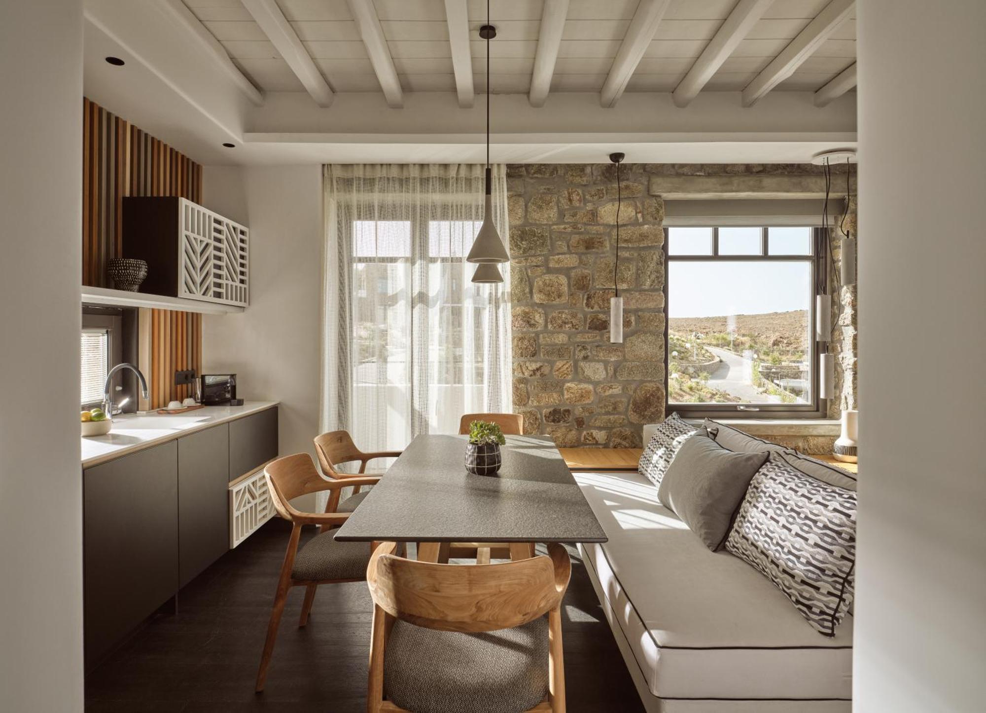 Semeli Coast Mykonos Curio Collection By Hilton Hotel Merchia Beach Buitenkant foto