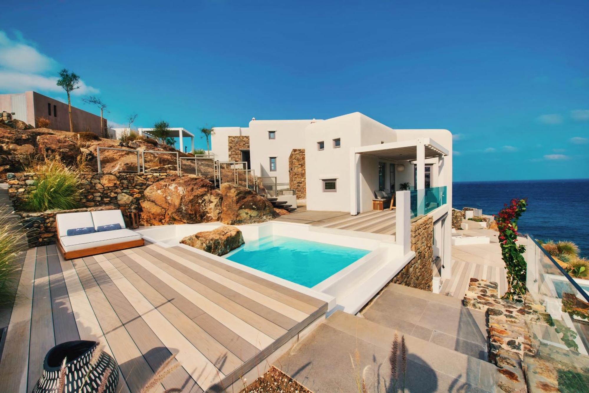 Semeli Coast Mykonos Curio Collection By Hilton Hotel Merchia Beach Buitenkant foto