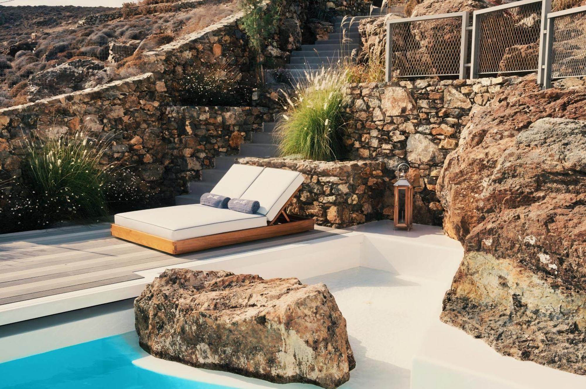 Semeli Coast Mykonos Curio Collection By Hilton Hotel Merchia Beach Buitenkant foto
